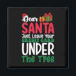 親愛Santa Just 離れ Your Credit Card Christmas マグネット<br><div class="desc">親愛Santa Just 離れ Your Credit Card Christmas</div>