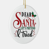親愛Santa Let's Furing I have Try セラミックオーナメント (右)