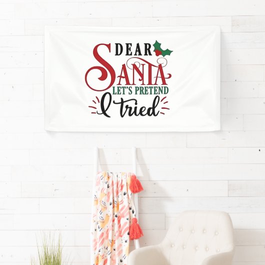 親愛Santa Let's Furing I have Try 横断幕 (インサイチュ)