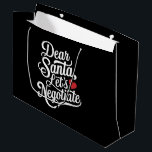 親愛Santa Let's Negotiate おもしろい Christmas Gift ラージペーパーバッグ<br><div class="desc">親愛Santa Let's Negotiate おもしろい Christmas Gift</div>