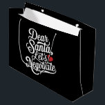 親愛Santa Let's Negotiate おもしろい Christmas Gift ラージペーパーバッグ<br><div class="desc">親愛Santa Let's Negotiate おもしろい Christmas Gift</div>