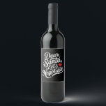 親愛Santa Let's Negotiate おもしろい Christmas Gift ワインラベル<br><div class="desc">親愛Santa Let's Negotiate おもしろい Christmas Gift</div>