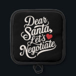 親愛Santa Let's Negotiate おもしろい Christmas Gift 鍋敷き<br><div class="desc">親愛Santa Let's Negotiate おもしろい Christmas Gift</div>