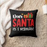親愛Santa Let's Negotiate Family Christmas Holida クッション<br><div class="desc">親愛Santa Let's Negotiate Family Christmas Holiday</div>