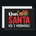 親愛Santa Let's Negotiate Family Christmas Holida 招待状<br><div class="desc">親愛Santa Let's Negotiate Family Christmas Holiday</div>