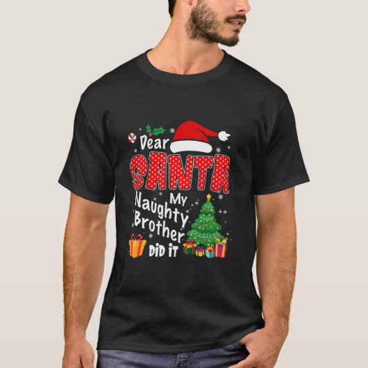 親愛Santa My Brotherいけな Itクリスおもしろいム Tシャツ (正面)