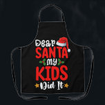 親愛Santa My Kids Did It Christmasパパ エプロン<br><div class="desc">親愛Santa My Kids Did It Christmasパパ</div>