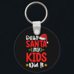 親愛Santa My Kids Did It Christmasパパ キーホルダー<br><div class="desc">親愛Santa My Kids Did It Christmasパパ</div>