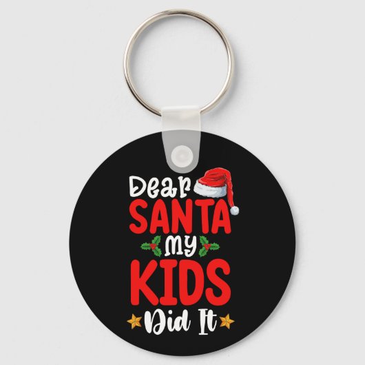 親愛Santa My Kids Did It Christmasパパ キーホルダー (正面)