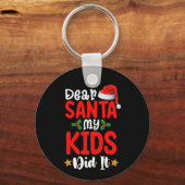 親愛Santa My Kids Did It Christmasパパ キーホルダー (正面)