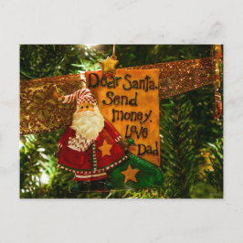 親愛Santa Send Money シーズンポストカード