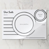 親愛Santa Wishリストと手紙のクリスマス ペーパーパッド (折り畳み)