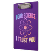 親愛Science I Trust You - Science おもしろい クリップボード (左)