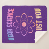 親愛Science I Trust You - Science おもしろい シェルパブランケット (正面(横))