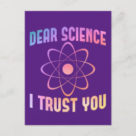 親愛Science I Trust You - Science おもしろい ポストカード