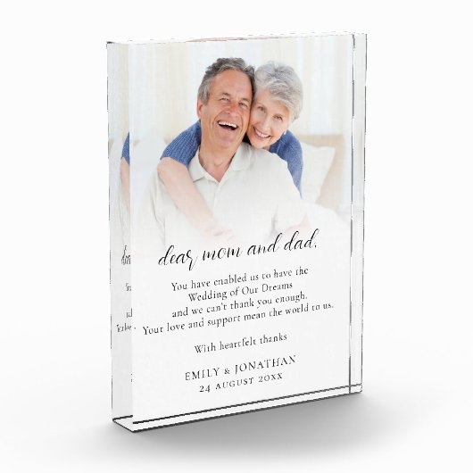 親感謝していの新婚結婚者 フォトブロック (左)