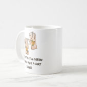 親指が悪い | ガーデニングおもしろい コーヒーマグカップ (正面左)