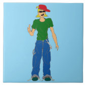 親指で立てる タイル (正面)