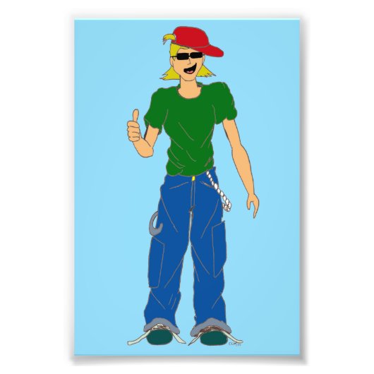 親指で立てる フォトプリント            (正面)