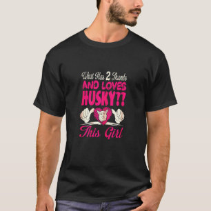 親指と愛この女の子 Tシャツ