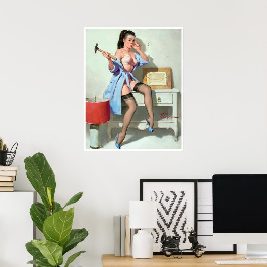 親指のピンを上に痛める ポスター (ホームオフィス)