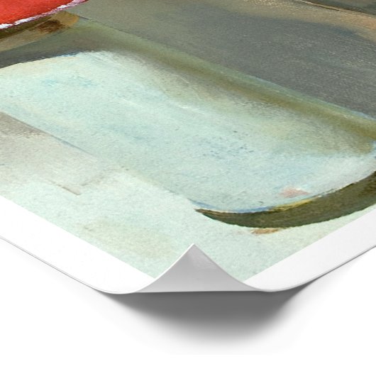 親指のピンを上に痛める ポスター (角)