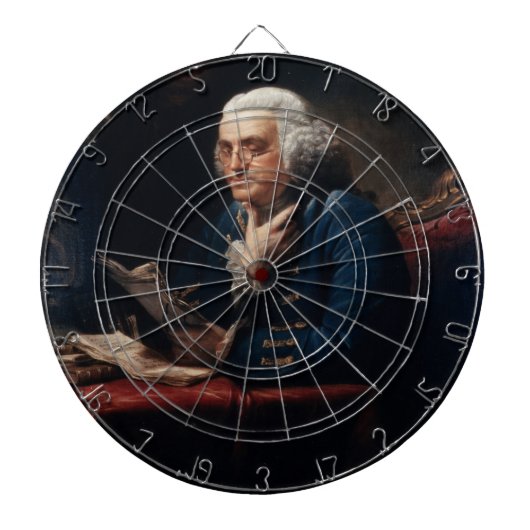 親指の肖像、ベンジャミン・フランクリン　建国の父 ダーツボード (正面)