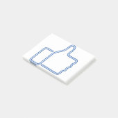 親指の-ネオン-青 ポストイット (アングル)