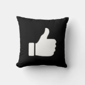 親指はピクトグラムの装飾用クッションを持ち上げます クッション (正面)