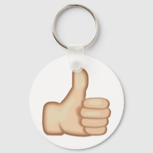 親指は印Emojiを持ち上げます キーホルダー