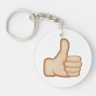 親指は印Emojiを持ち上げます キーホルダー