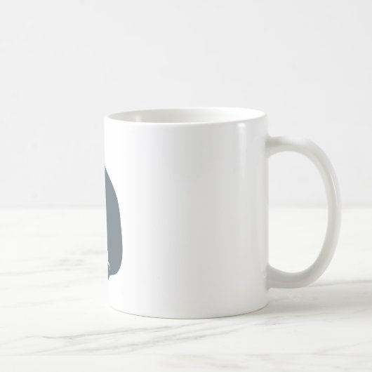 親指は男を持ち上げます コーヒーマグカップ (右)