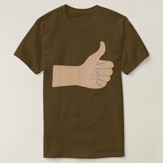 親指を上げる Tシャツ (デザイン正面)