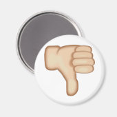 親指を下げる絵文字 マグネット (正面/裏面)