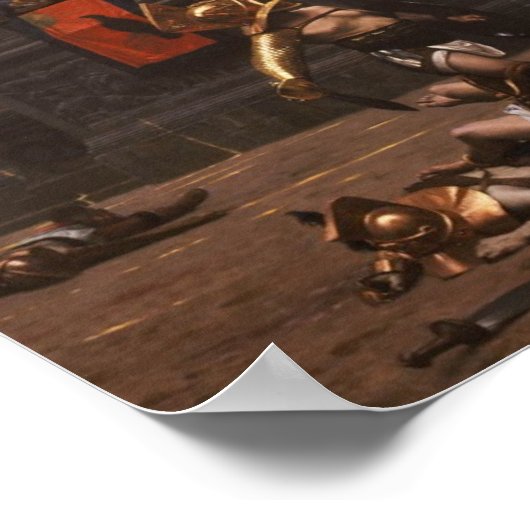 親指を下げる ポスター (角)