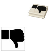 親指を下げる ラバースタンプ (押印)