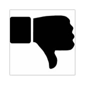 親指を下げる ラバースタンプ (インプリント)