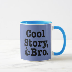 親指を搭載するCool story Bro マグカップ