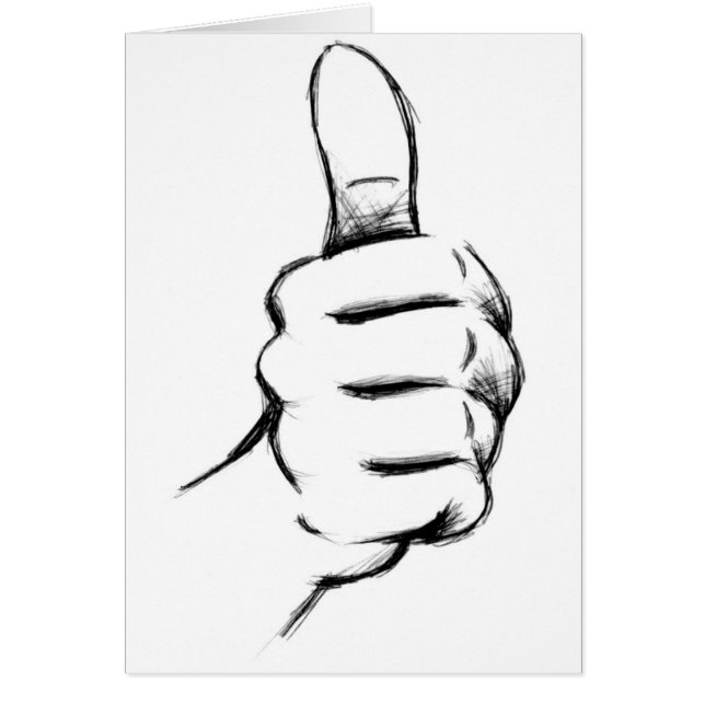 親指を立てる (正面)