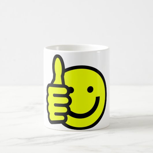 親指を立てる コーヒーマグカップ (中央)