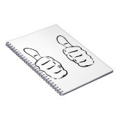 親指を立てる ノートブック (右側)