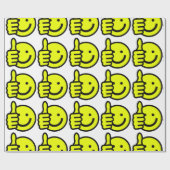 親指を立てる ラッピングペーパー (フラット)