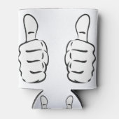 親指を立てる 缶クーラー (正面)