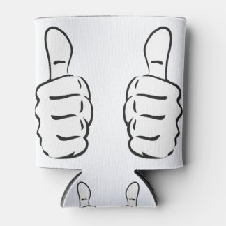 親指を立てる 缶クーラー