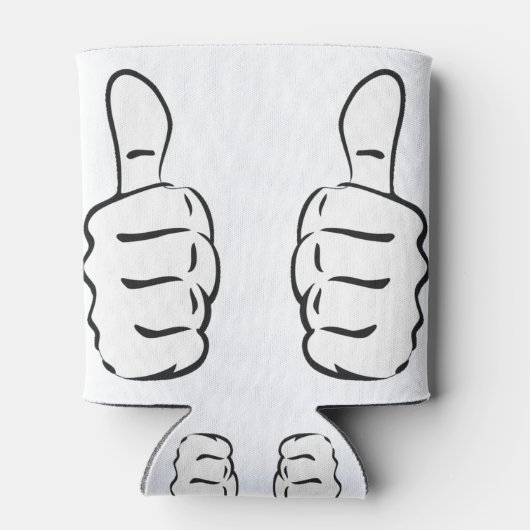 親指を立てる 缶クーラー (裏面)