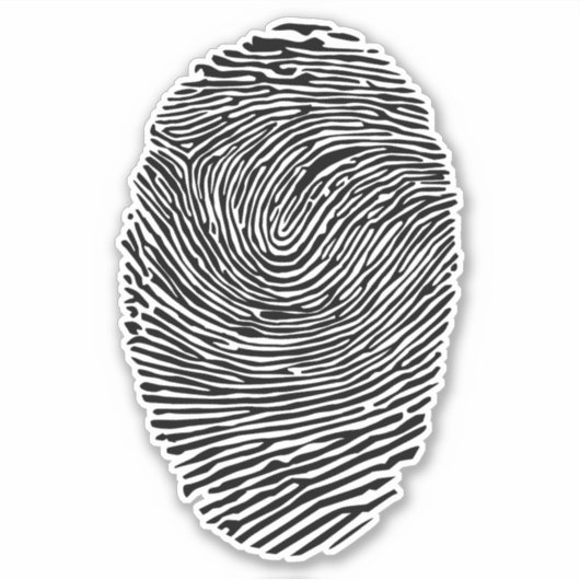 親指プリント シール (正面)