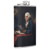 親指ポートレートベンジャミンフランクリンアットホワイトハウス フラスク (右)