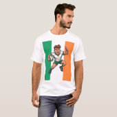 親指立てアイルランドラグビー応援グッズ Tシャツ (正面フル)
