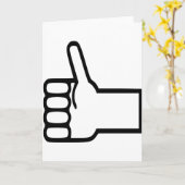 親指 カード (黄色い花)