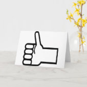 親指 カード (黄色い花)